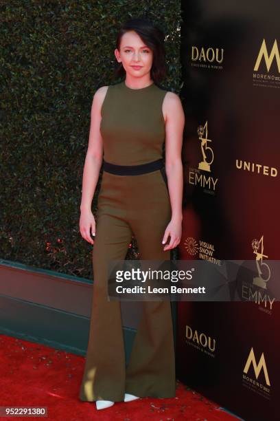 Alexis G. Zall attends the 45th Annual Daytime Creative Arts Emmy Awards - Arrivals at Pasadena Civic Auditorium on April 27, 2018 in Pasadena,...