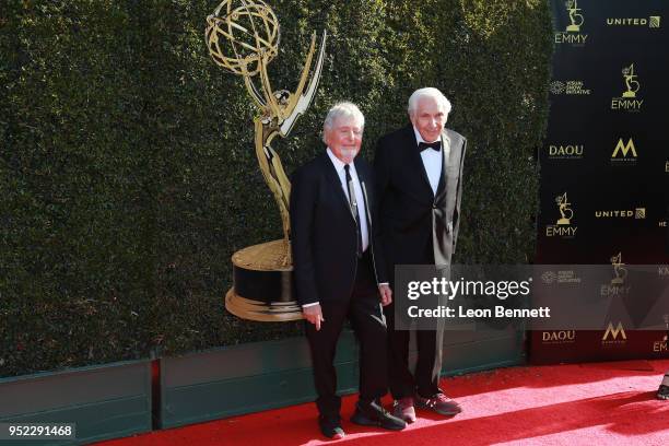 Producers Sid Krofft and Marty Krofft attends the 45th Annual Daytime Creative Arts Emmy Awards - Arrivals at Pasadena Civic Auditorium on April 27,...