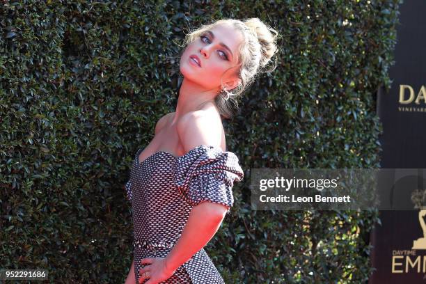 Actress Anne Winters attends the 45th Annual Daytime Creative Arts Emmy Awards - Arrivals at Pasadena Civic Auditorium on April 27, 2018 in Pasadena,...