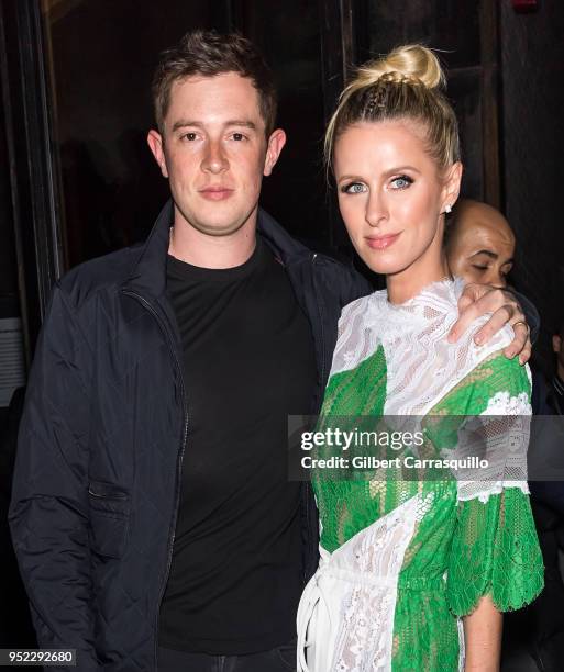 James Rothschild and Nicky Hilton Rothschild are seen arriving to the screening of 'The American Meme' during the 2018 Tribeca Film Festival at...