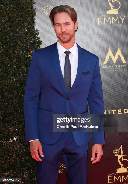 Actor Wes Raimsey attends the 45th Annual Daytime Creative Arts Emmy Awards at the Pasadena Civic Auditorium on April 27, 2018 in Pasadena,...