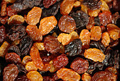 Different sorts of sundried Raisins