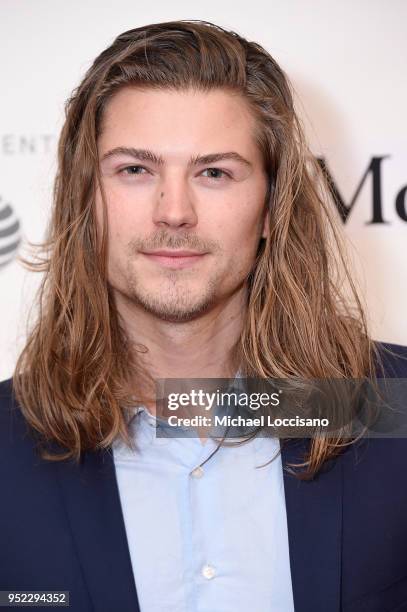 Actor Amadeus Serafini attends the premiere of "Summertime" with Tribeca Talks: Storytellers during the 2018 Tribeca Film Festival at BMCC Tribeca...