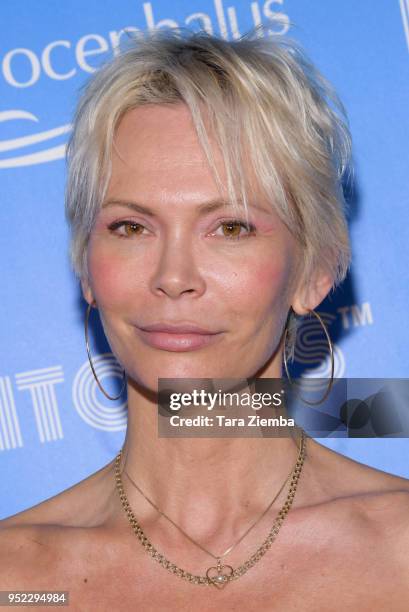 Actress Maria Tornberg attends 'In Stitches - A Night Of Laughs' comedy event benefiting the Hydrocephalus Association at The Novo by Microsoft on...