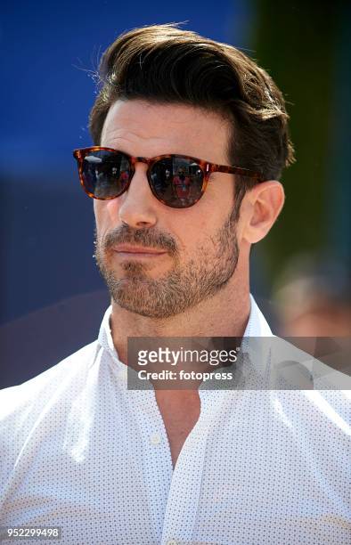 Aitor Ocio attends day fifth of the ATP Barcelona Open Banc Sabadell at the Real Club de Tenis Barcelona on April 27, 2018 in Barcelona, Spain.