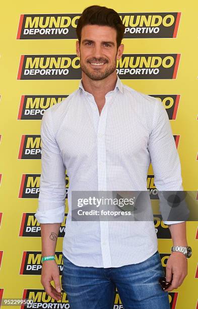 Aitor Ocio attends day fifth of the ATP Barcelona Open Banc Sabadell at the Real Club de Tenis Barcelona on April 27, 2018 in Barcelona, Spain.