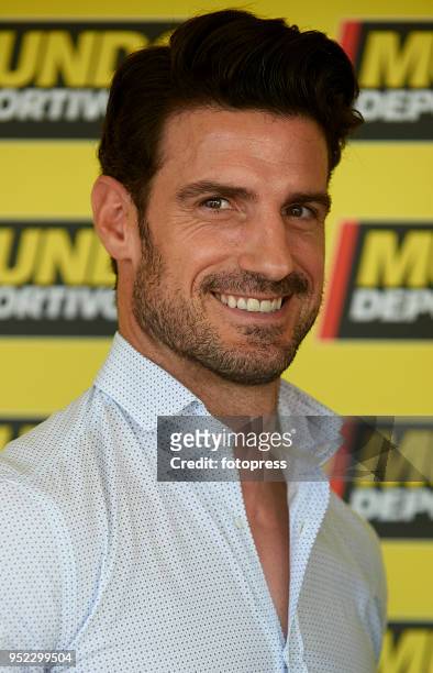 Aitor Ocio attends day fifth of the ATP Barcelona Open Banc Sabadell at the Real Club de Tenis Barcelona on April 27, 2018 in Barcelona, Spain.