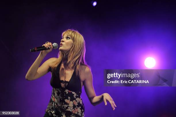 Lynda Lemay,Charles Aznavour, Sanseverino, Agnes Bihl, Dominique Fillon, Buika and Grand Corps Malade performing live for a tribute to Charles Trenet...