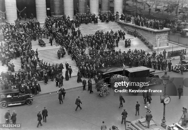 Obsèques de la comtesse de Noailles, à Paris, France en mai 1933.