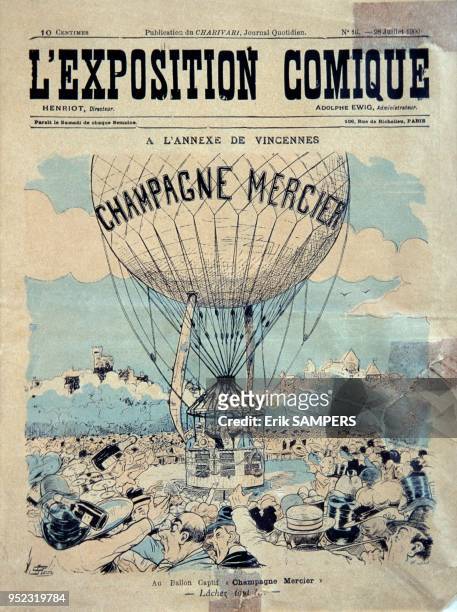 The cover of the July 28, 1900 special edition of the CHARIVARI newspaper, done for the Universal Exhibition of 1900 and entitled L'EXPOSITION...