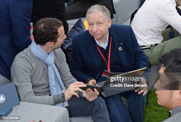 Jean Todt, President of the FIA, attends the ABB FIA Formula E Qatar Airways Paris E-Prix 2018 on April 28, 2018 in Paris, France.