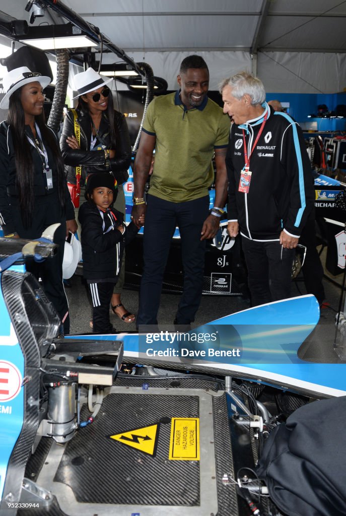Idris Elba Attends ABB FIA Formula E Qatar Airways Paris E-Prix 2018