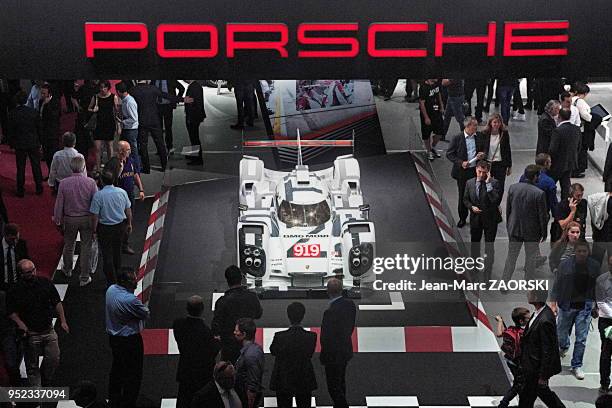 Porsche 919 Hybrid1, prototype développé par Porsche pour courir dans la catégorie LMP1 du Championnat du monde d'endurance FIA à partir de la saison...