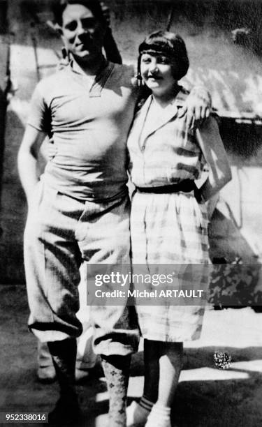 Les acteurs français Jean Gabin et Gaby Basset, à l'époque de leur mariage, circa 1925 à Paris, France.