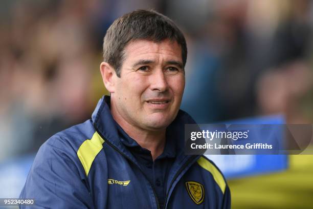 Nigel Clough, Manager of Burton Albion looks on during the Sky Bet Championship match between Burton Albion and Bolton Wanderers at Pirelli Stadium...