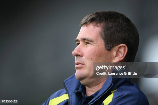 Nigel Clough, Manager of Burton Albion looks on during the Sky Bet Championship match between Burton Albion and Bolton Wanderers at Pirelli Stadium...