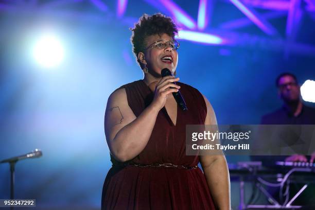Brittany Howard performs with The Roots during The Concert for Peace and Justice celebrating the opening of The Legacy Museum at Riverwalk...