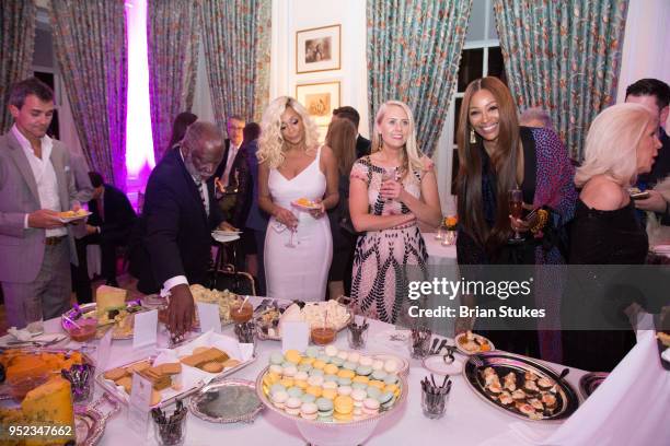 Ray Huger, Karen Huger and Cynthia Bailey attend "Come Together" White House Correspondents' Dinner Pre-Party at The British Embassy on April 27,...