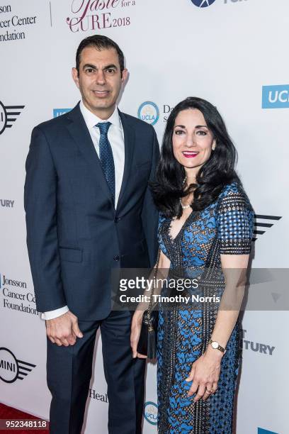 Richard Azar and Johnese Spisso attend Taste for a Cure at Regent Beverly Wilshire Hotel on April 27, 2018 in Beverly Hills, California.