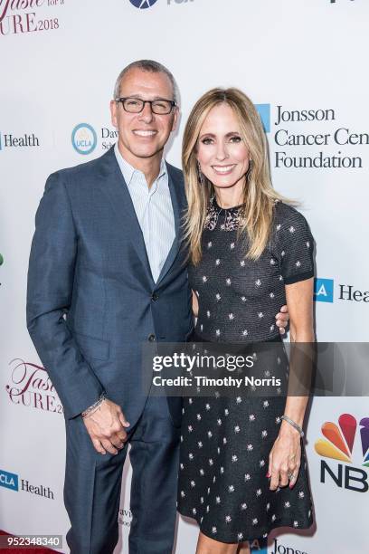 Matt Walden and Dana Walden attend Taste for a Cure at Regent Beverly Wilshire Hotel on April 27, 2018 in Beverly Hills, California.