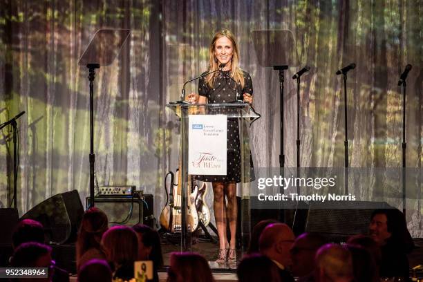 Dana Walden speaks during Taste for a Cure at Regent Beverly Wilshire Hotel on April 27, 2018 in Beverly Hills, California.