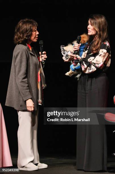 Lisa Vanderpump recieves the Lily Tomlin Award at "Wait Wait... Don't Kill Me-2" at The Broad Stage on April 27, 2018 in Santa Monica, California.