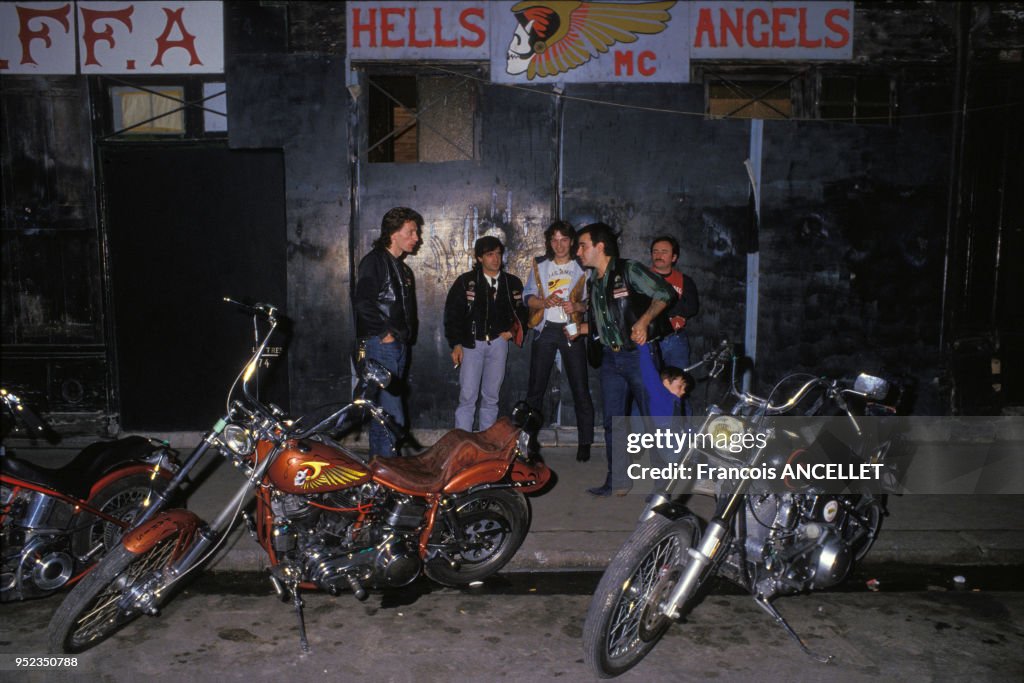 Membres des ?Hells Angels? à Paris