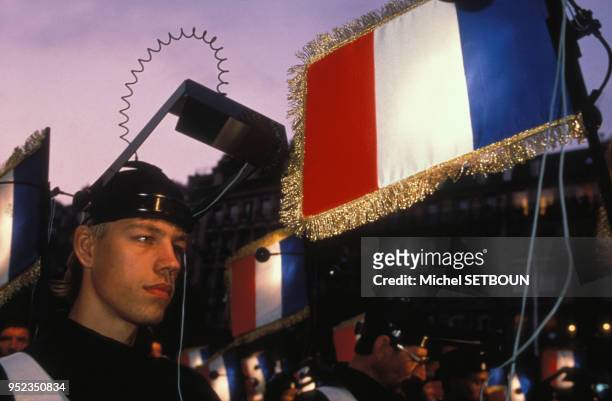 Fête du bicentenaire de la Révolution Française à Paris, en France, le 14 juillet 1989.