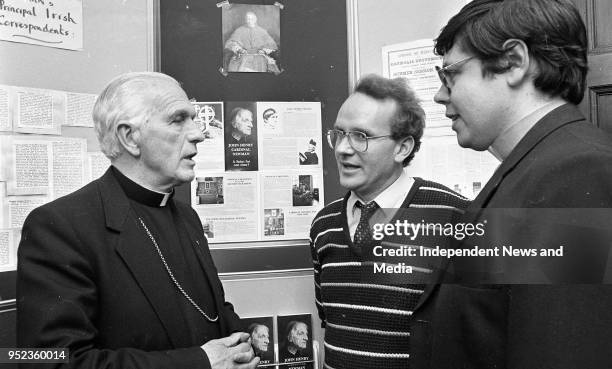 Bishop James Kavanagh Auxilliary Bishop of Dublin officially opened the exhibition "Cardinal Newman in Ireland" in the Central Catholic Library in...