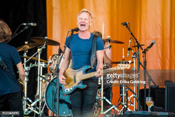 Sting at Fair Grounds Race Course on April 27, 2018 in New Orleans, Louisiana.