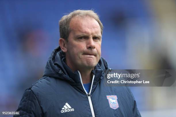 Ipswich Town Care-Taker Manager Bryan Klug during the Sky Bet Championship match between Reading and Ipswich Town at Madejski Stadium on April 28,...