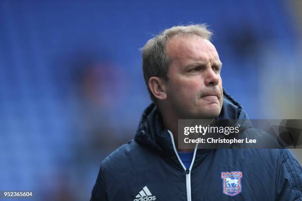 Ipswich Town Care-Taker Manager Bryan Klug during the Sky Bet Championship match between Reading and Ipswich Town at Madejski Stadium on April 28,...