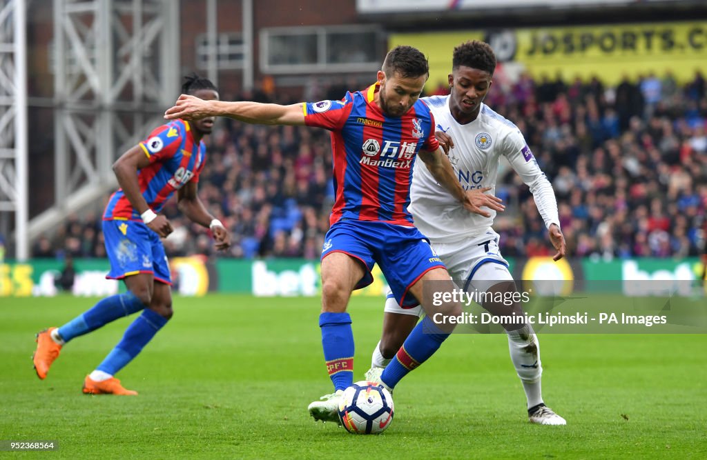 Crystal Palace v Leicester City - Premier League - Selhurst Park