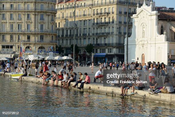 The old port of Marseille on May 10, 2017 in Marseille, France.