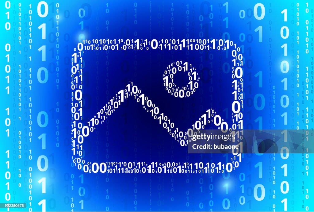 Picture Binary Code Blue Vector Pattern Background High-Res Vector ...