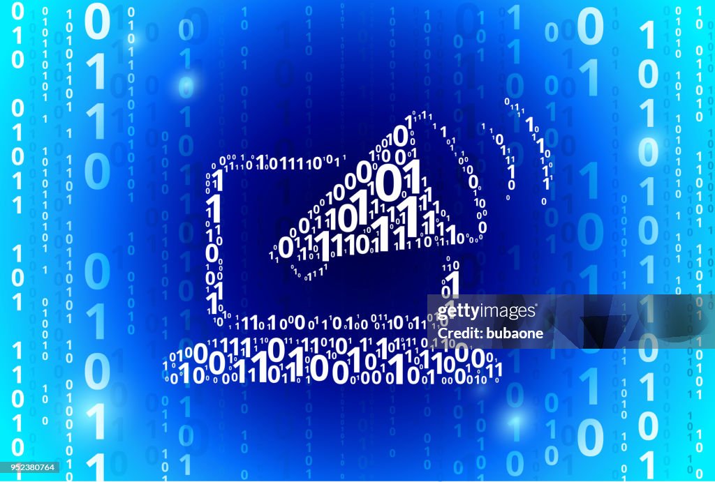 Online Protest Binary Code Blue Vector Pattern Background High-Res ...