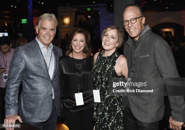 John Roberts Fox News White House Correspondent, Kyra Phillips CNN News Anchor, Carol Hagen Holt and Lester Holt NBC Nightly News/Dateline attend...