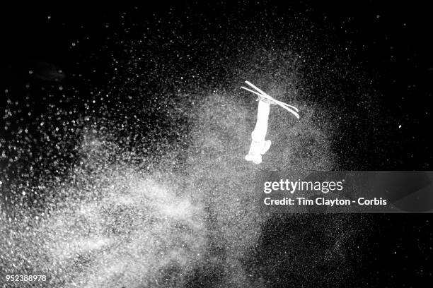 Gold medal winner Oleksandr Abramenko of Ukraine in action during the Freestyle Skiing - Men's Aerials Qualification at Phoenix Snow Park on...