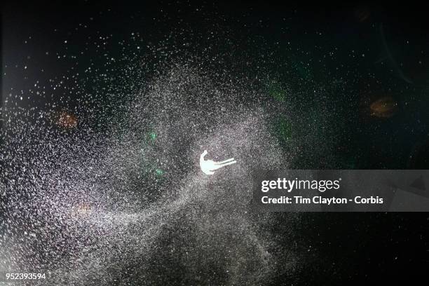 Ilia Burov of Russia in action during the Freestyle Skiing - Men's Aerials Qualification at Phoenix Snow Park on February17, 2018 in PyeongChang,...