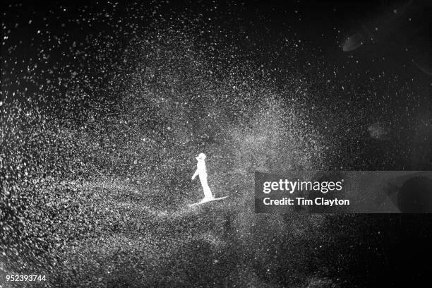 Ilia Burov of Russia in action during the Freestyle Skiing - Men's Aerials Qualification at Phoenix Snow Park on February17, 2018 in PyeongChang,...