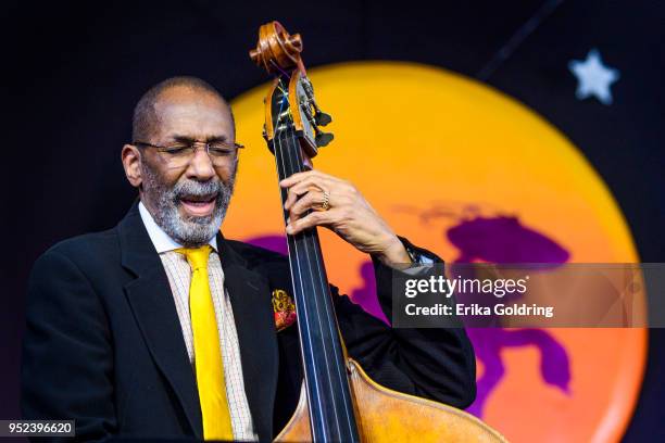 Ron Carter performs at Fair Grounds Race Course on April 27, 2018 in New Orleans, Louisiana.