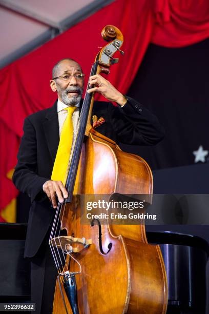 Ron Carter performs at Fair Grounds Race Course on April 27, 2018 in New Orleans, Louisiana.