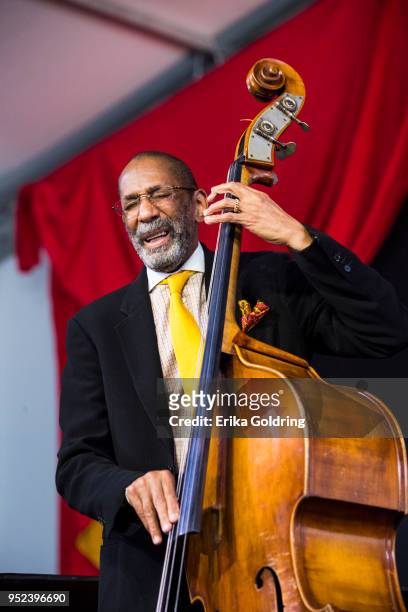 Ron Carter performs at Fair Grounds Race Course on April 27, 2018 in New Orleans, Louisiana.