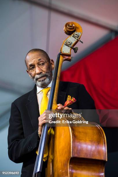 Ron Carter performs at Fair Grounds Race Course on April 27, 2018 in New Orleans, Louisiana.