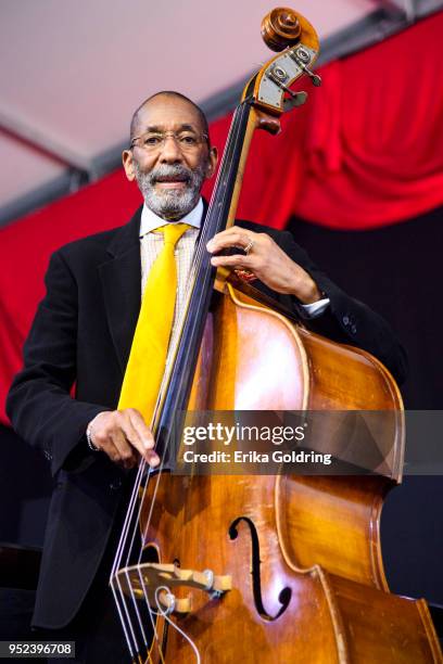 Ron Carter performs at Fair Grounds Race Course on April 27, 2018 in New Orleans, Louisiana.