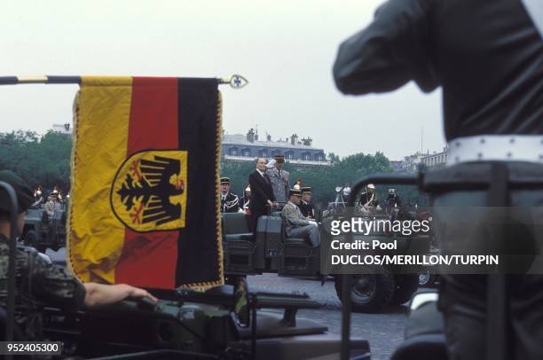 Eurocorps German Unity and French President Francois Mitterrand.