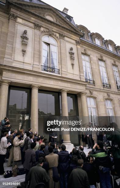 Jean-Louis Bianco, advisor to French President Francois Mitterand, announcing the nomination of Michel Rocard as Prime Minister.