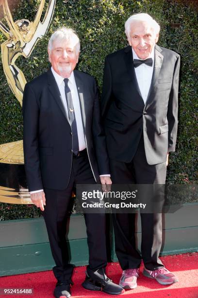 Sid and Marty Krofft attend the 2018 Daytime Creative Arts Emmy Awards at Pasadena Civic Center on April 27, 2018 in Pasadena, California.