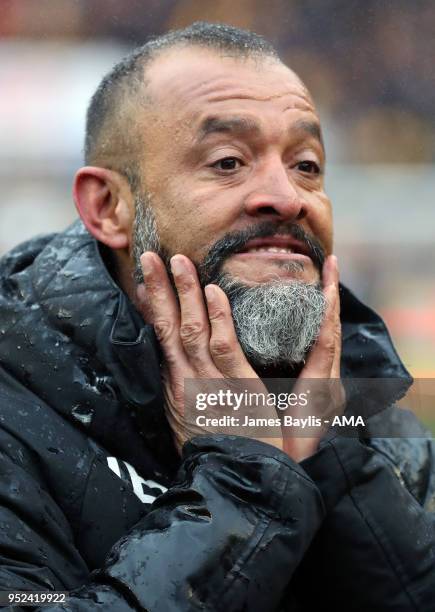 Nuno Espirito Santo manager / head coach of Wolverhampton Wanderers after the Sky Bet Championship match between Wolverhampton Wanderers and...