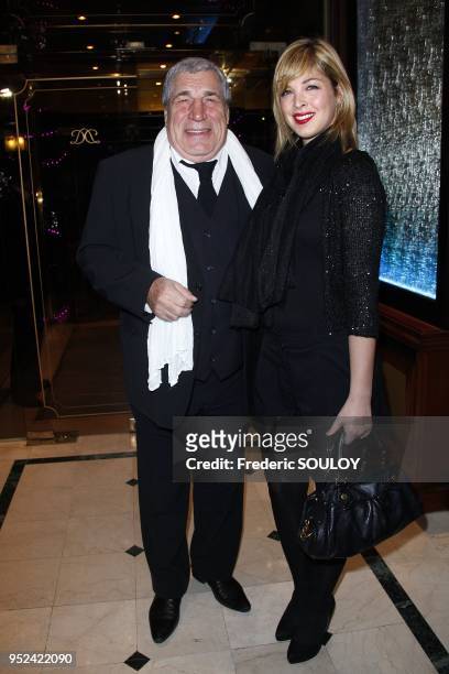 Jean Pierre Castaldi and Eleonore Boccara attend 'The Best' at The Pavillon Dauphine Restaurant in Paris, France on December 11, 2011.